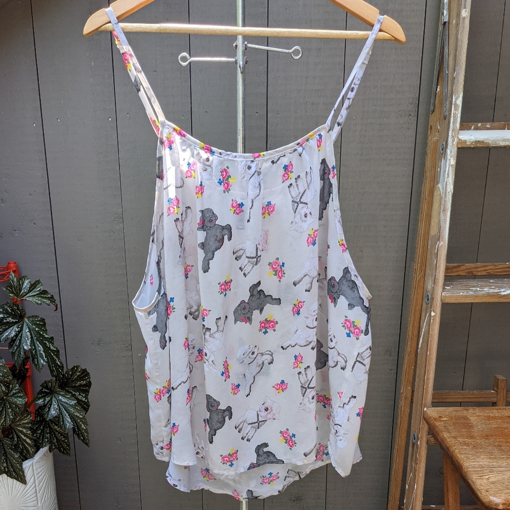 Iron Fist Floral Bondage Lamby Sheer Tank Top